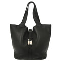 Hermes 2010 Black Taurillon Clemence Picotin Lock 22 MM Handbag