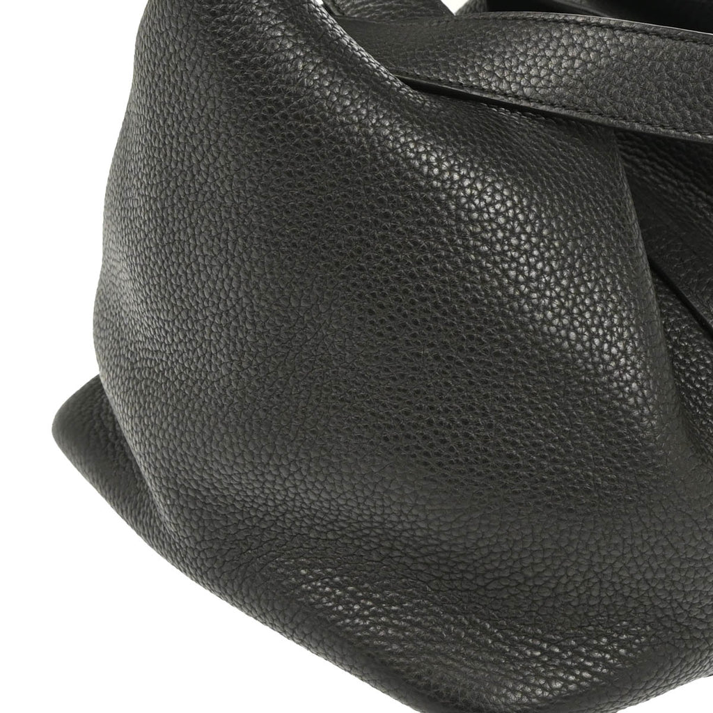 Hermes 2010 Black Taurillon Clemence Picotin Lock 22 MM Handbag