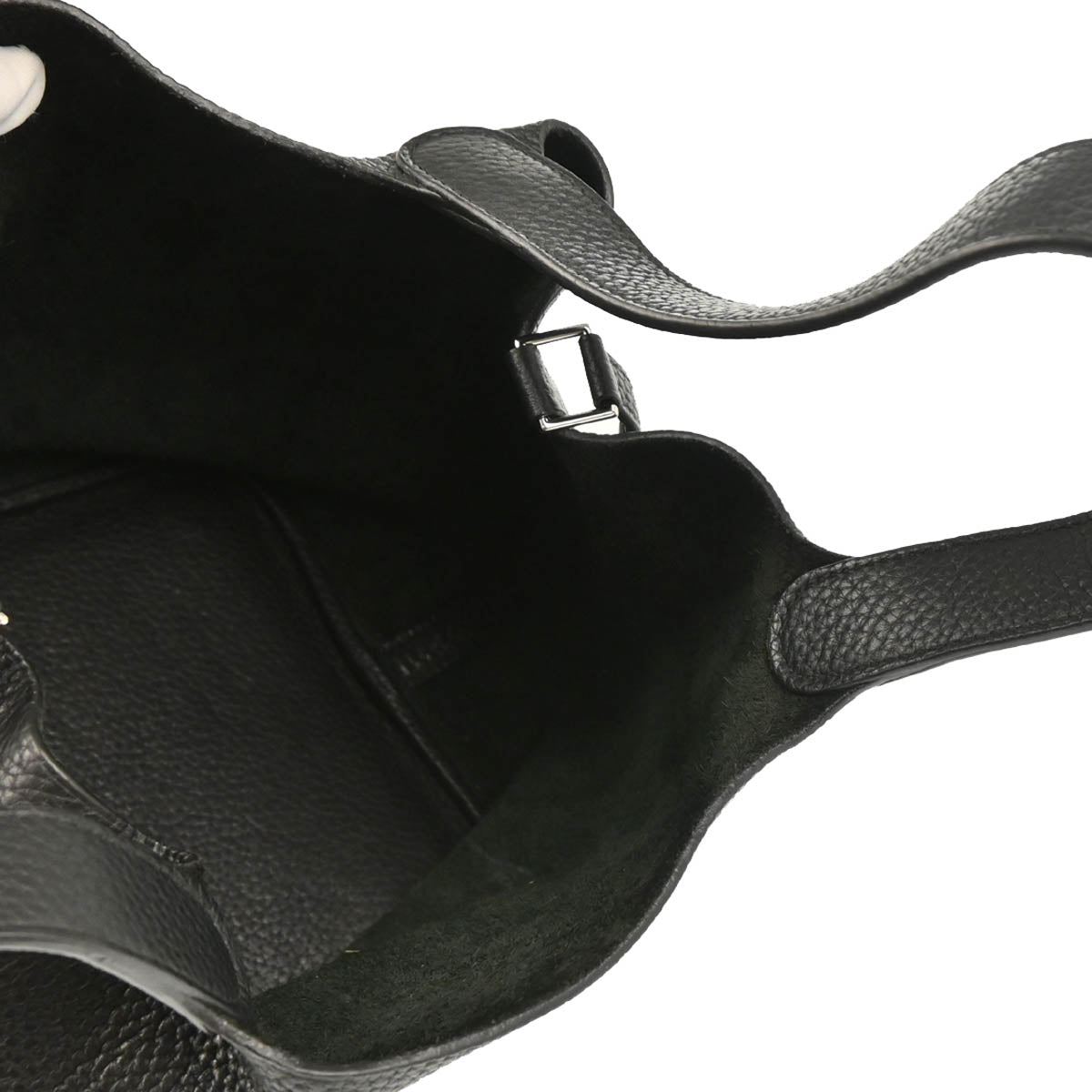 Hermes 2010 Black Taurillon Clemence Picotin Lock 22 MM Handbag