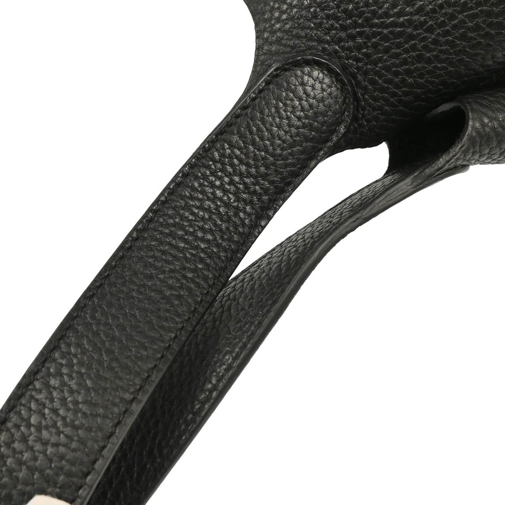 Hermes 2010 Black Taurillon Clemence Picotin Lock 22 MM Handbag