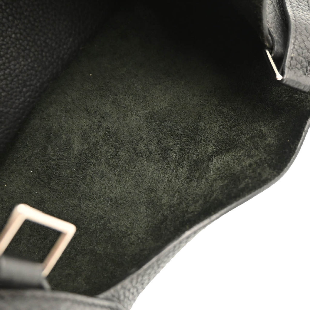 Hermes 2010 Black Taurillon Clemence Picotin Lock 22 MM Handbag