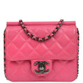 Chanel 2013-2014 Pink Lambskin Shoulder Bag