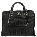 Chanel 2012-2013 Black Perforated Calfskin French Riviera 2way Shoulder Handbag