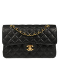 Chanel 2019 Black Caviar Small Classic Double Flap Shoulder Bag