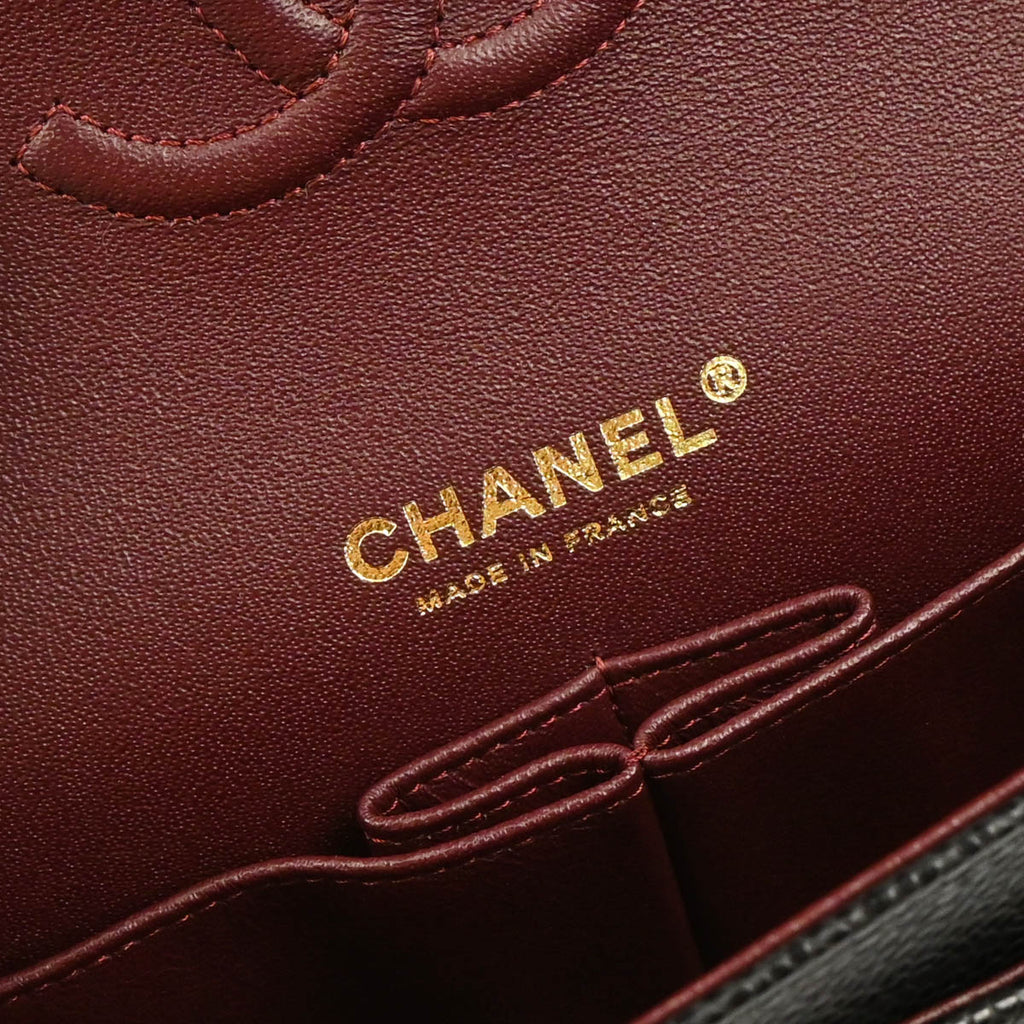 Chanel 2019 Black Caviar Small Classic Double Flap Shoulder Bag