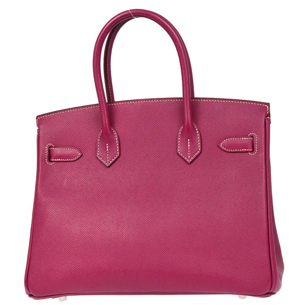 Hermes 2011 Tosca x Rose Tyrien Epsom Birkin 30 Candy Handbag