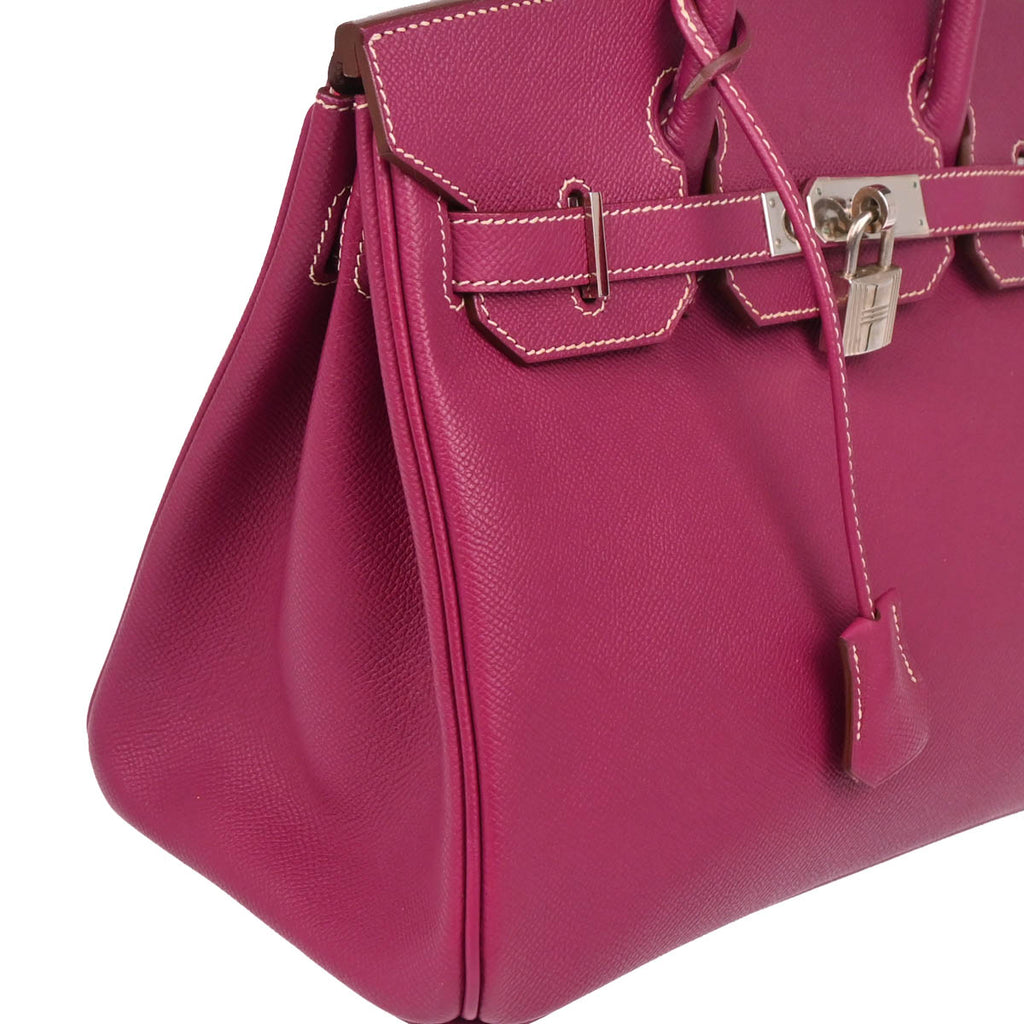 Hermes 2011 Tosca x Rose Tyrien Epsom Birkin 30 Candy Handbag