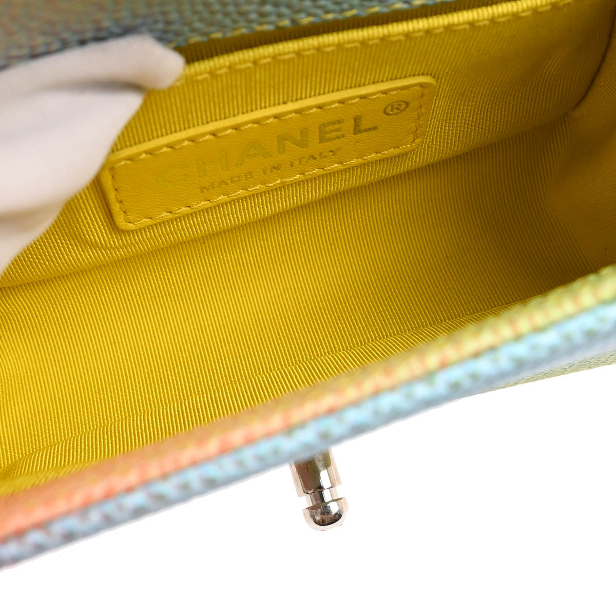 Boy Chanel 2017 Pastel Rainbow Caviar Mini Shoulder Bag