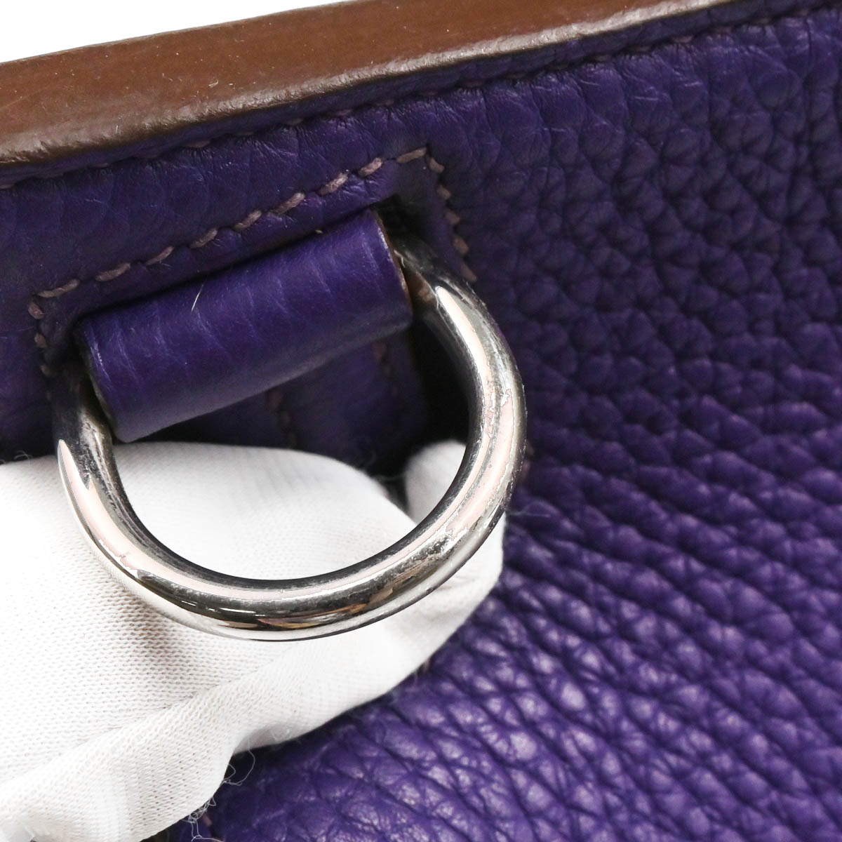 Hermes 2010 Iris Taurillon Clemence Jypsiere 28 Shoulder Bag
