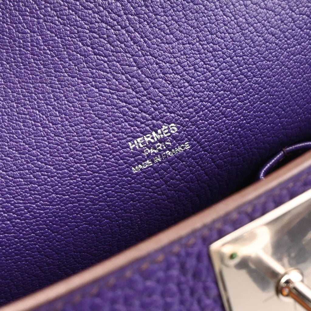 Hermes 2010 Iris Taurillon Clemence Jypsiere 28 Shoulder Bag