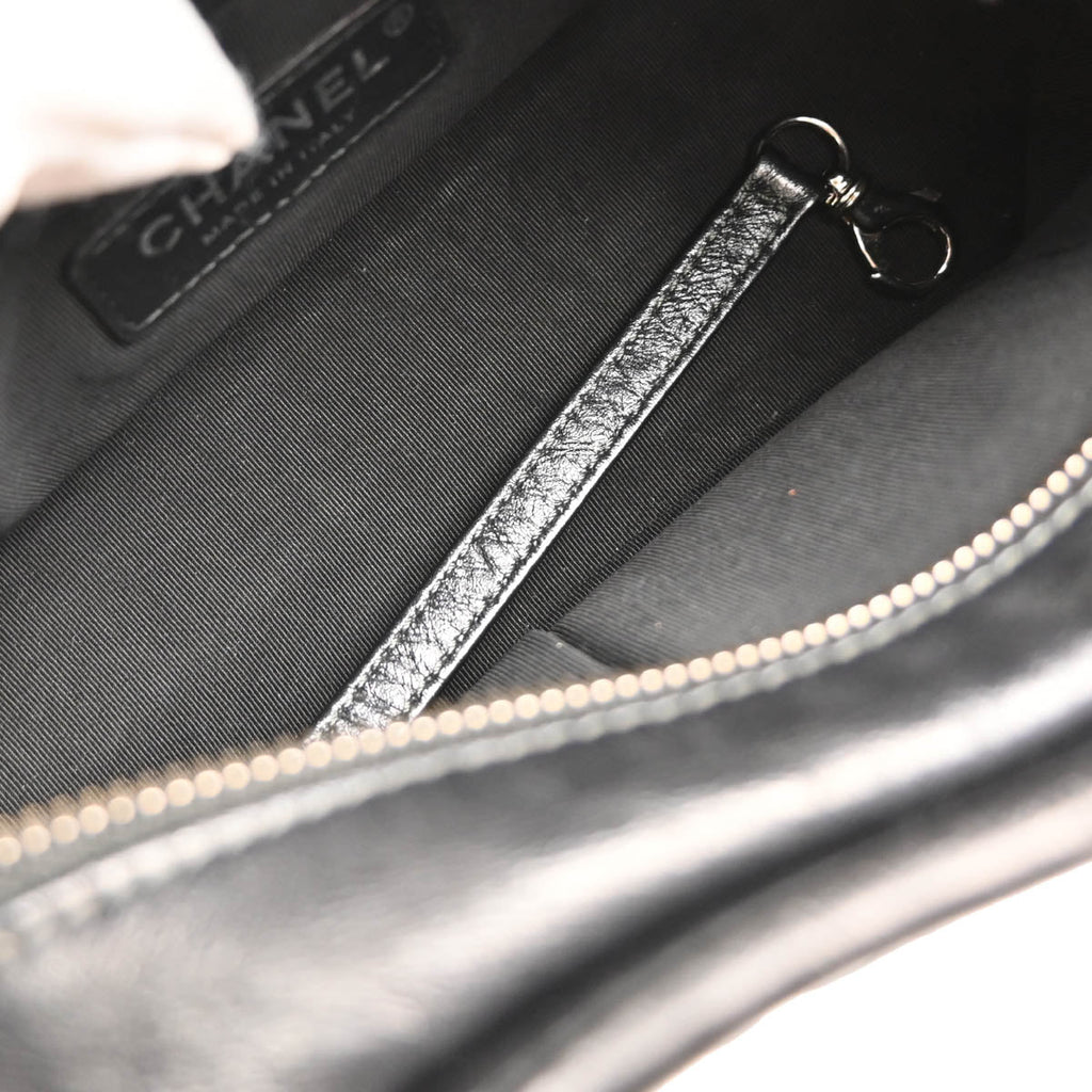 Chanel 2019 Black Lambskin Calfskin Small Gabrielle Shoulder Bag