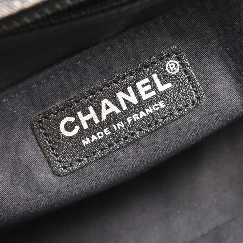 Chanel 2015-2016 Blue Denim Patchwork Single Flap Shoulder Bag
