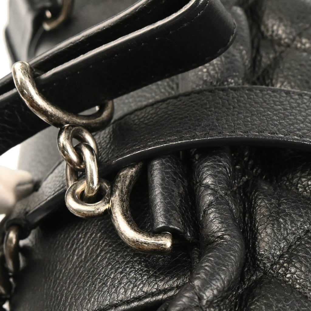 Chanel 2016-2017 Black Caviar Casual Rock Backpack