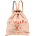 Chanel 2017 Pink Deauville Bucket Backpack