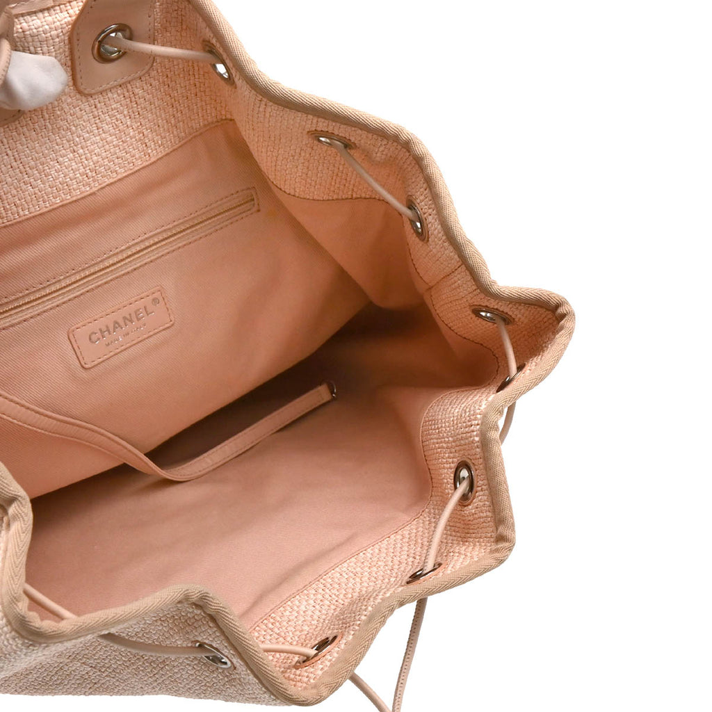 Chanel 2017 Pink Deauville Bucket Backpack