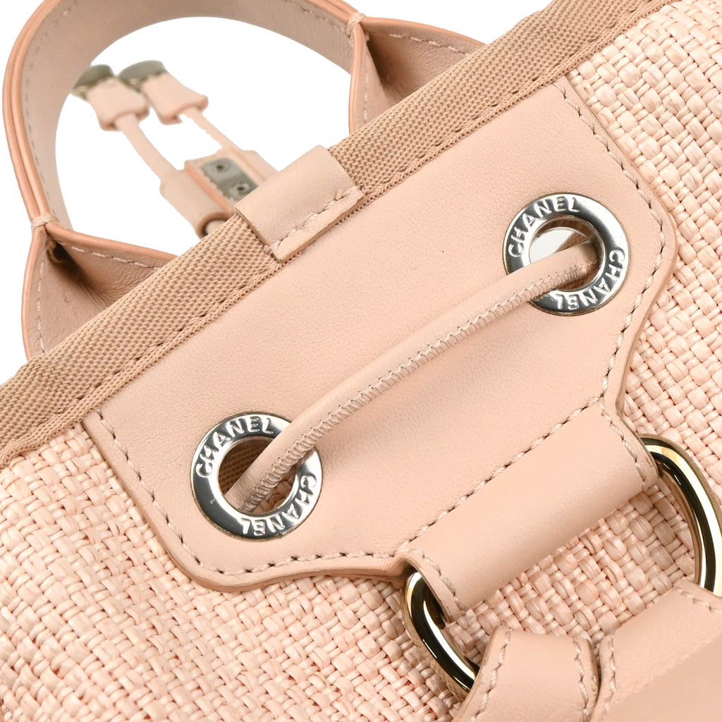Chanel 2017 Pink Deauville Bucket Backpack