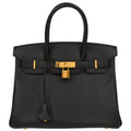 Hermes 2017 Black Epsom Birkin 30 Handbag