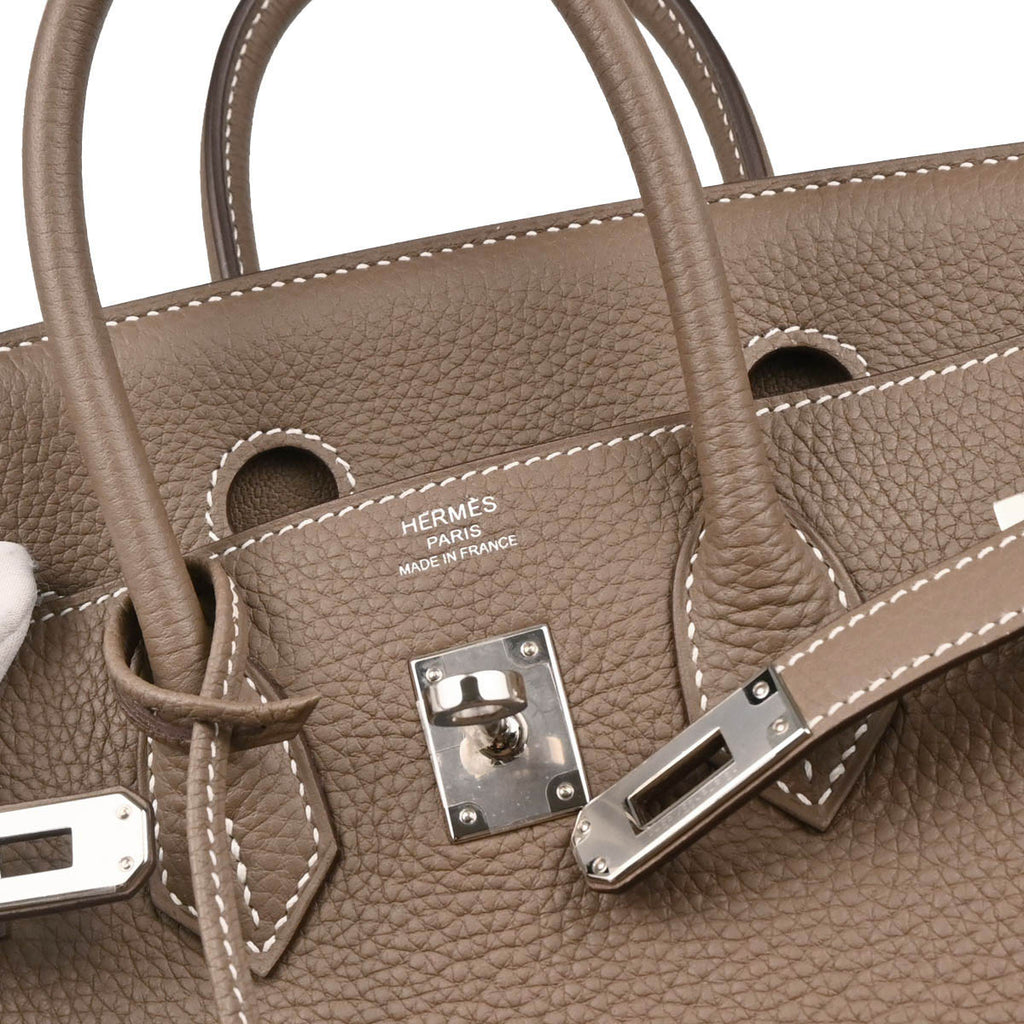 Hermes 2019 Etoupe Togo Birkin 25 Handbag