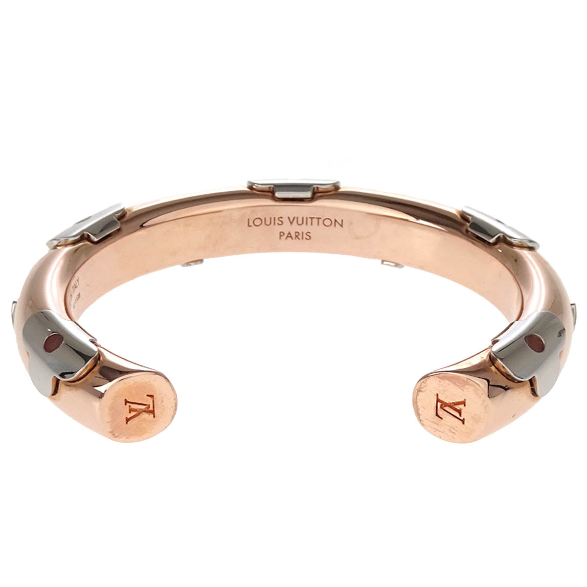 Louis Vuitton 2018 Gold Monogram Jonc Daily Bangle Bracelet M64411