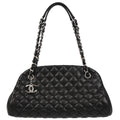 Chanel 2012-2013 Black Caviar Medium Mademoiselle Bowling Bag