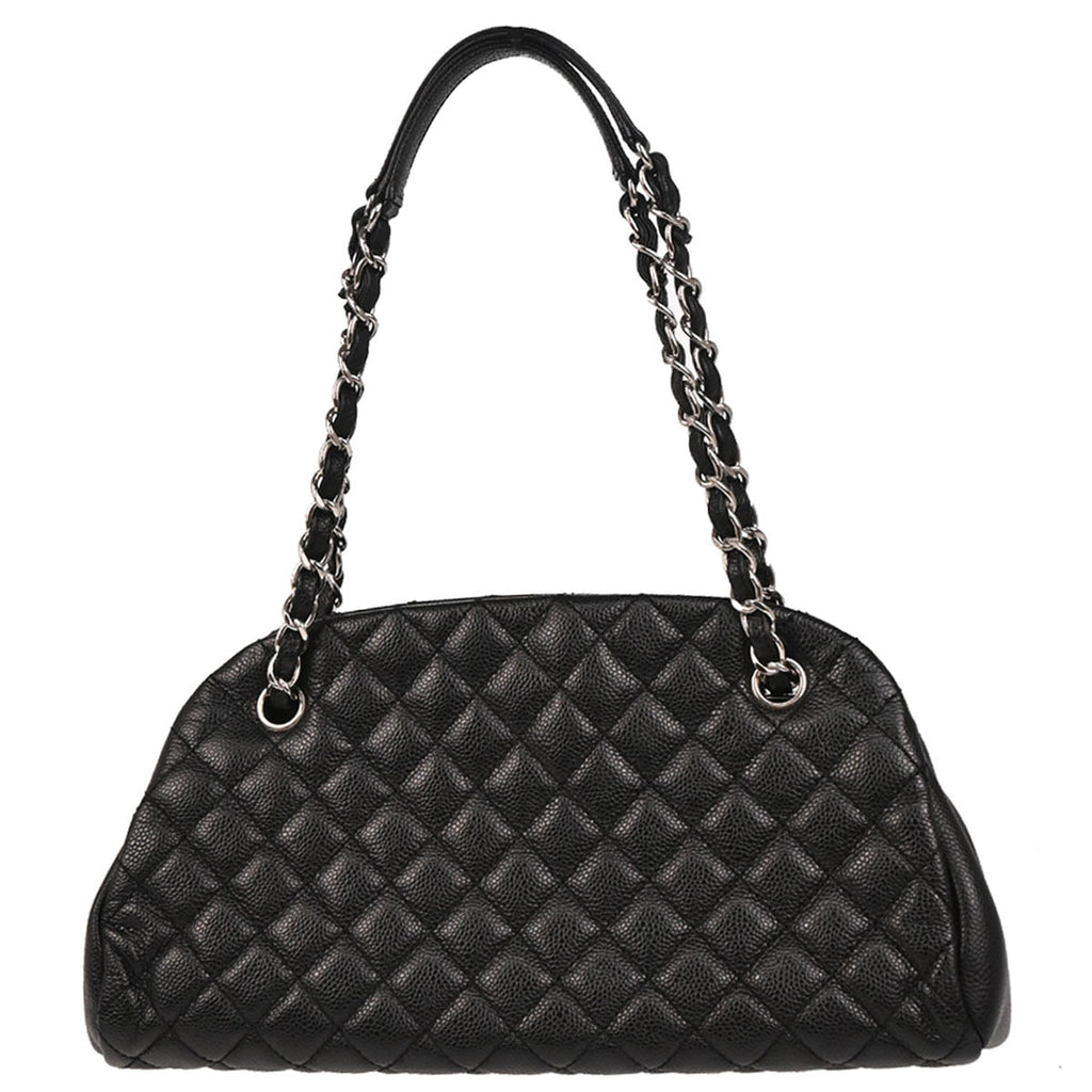 Chanel 2012-2013 Black Caviar Medium Mademoiselle Bowling Bag