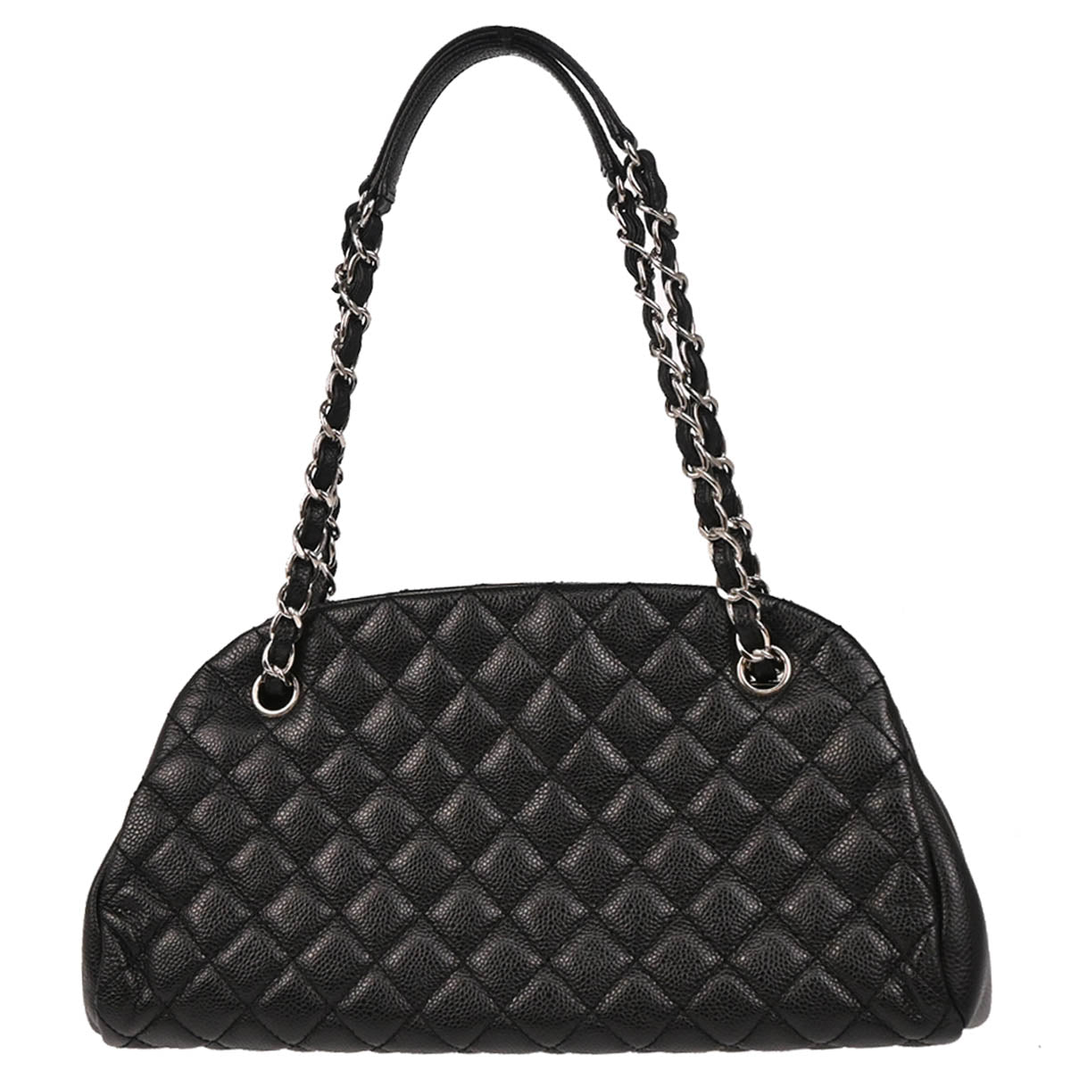 Chanel 2012-2013 Black Caviar Medium Mademoiselle Bowling Bag
