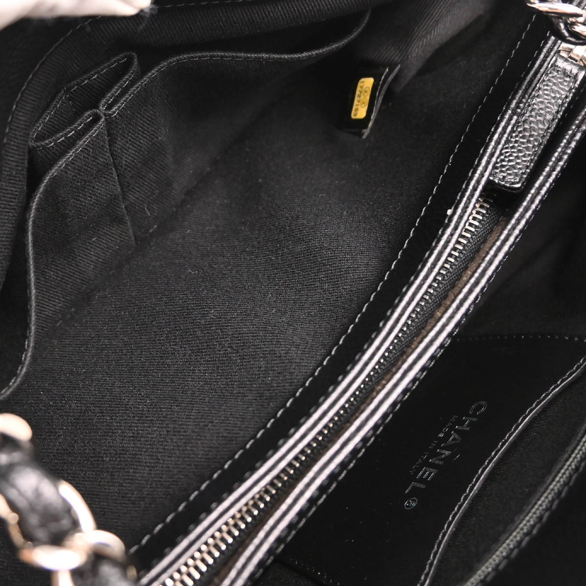 Chanel 2012-2013 Black Caviar Medium Mademoiselle Bowling Bag