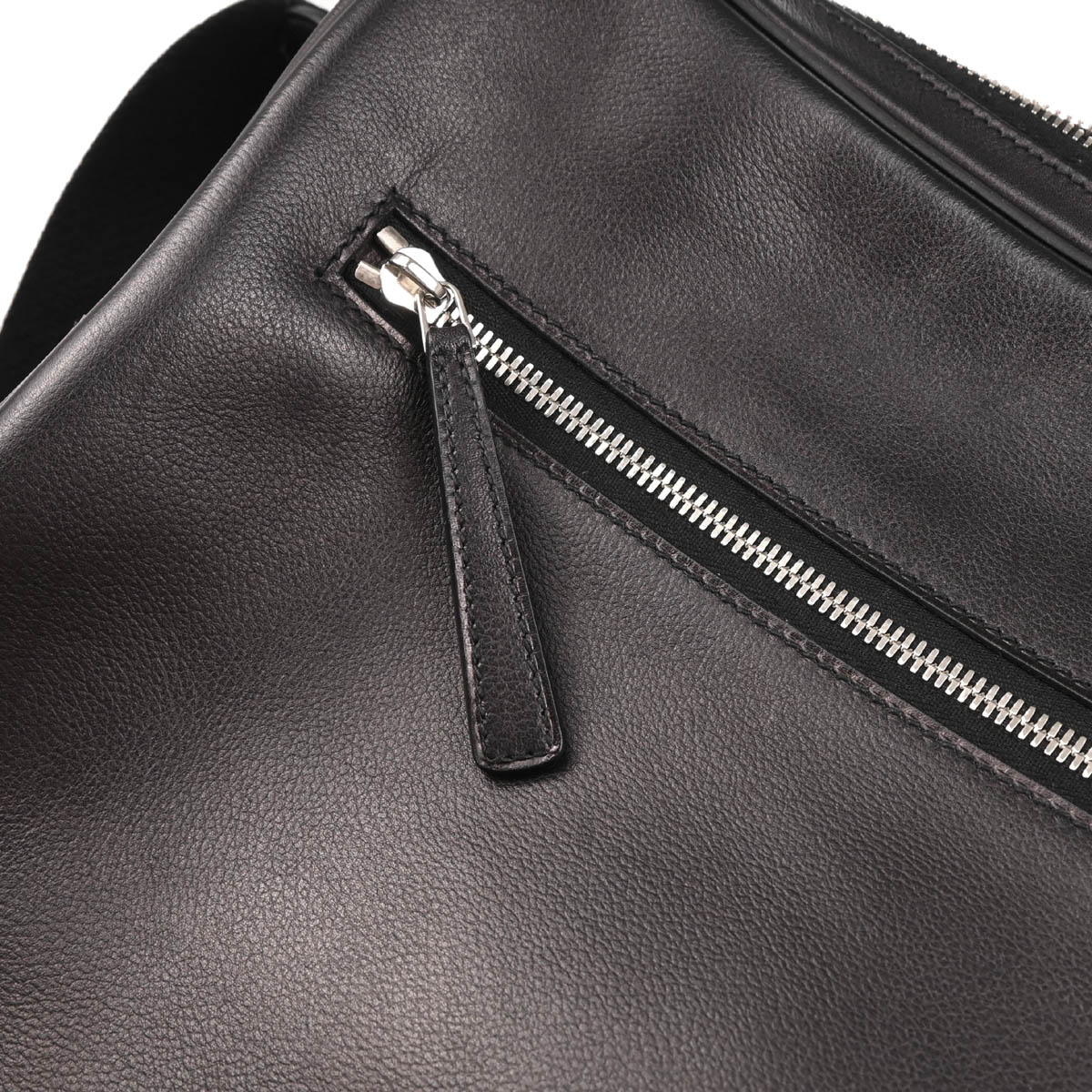 Hermes 2014 Black Evergrain Sac Hebdo Reporter Messenger Bag