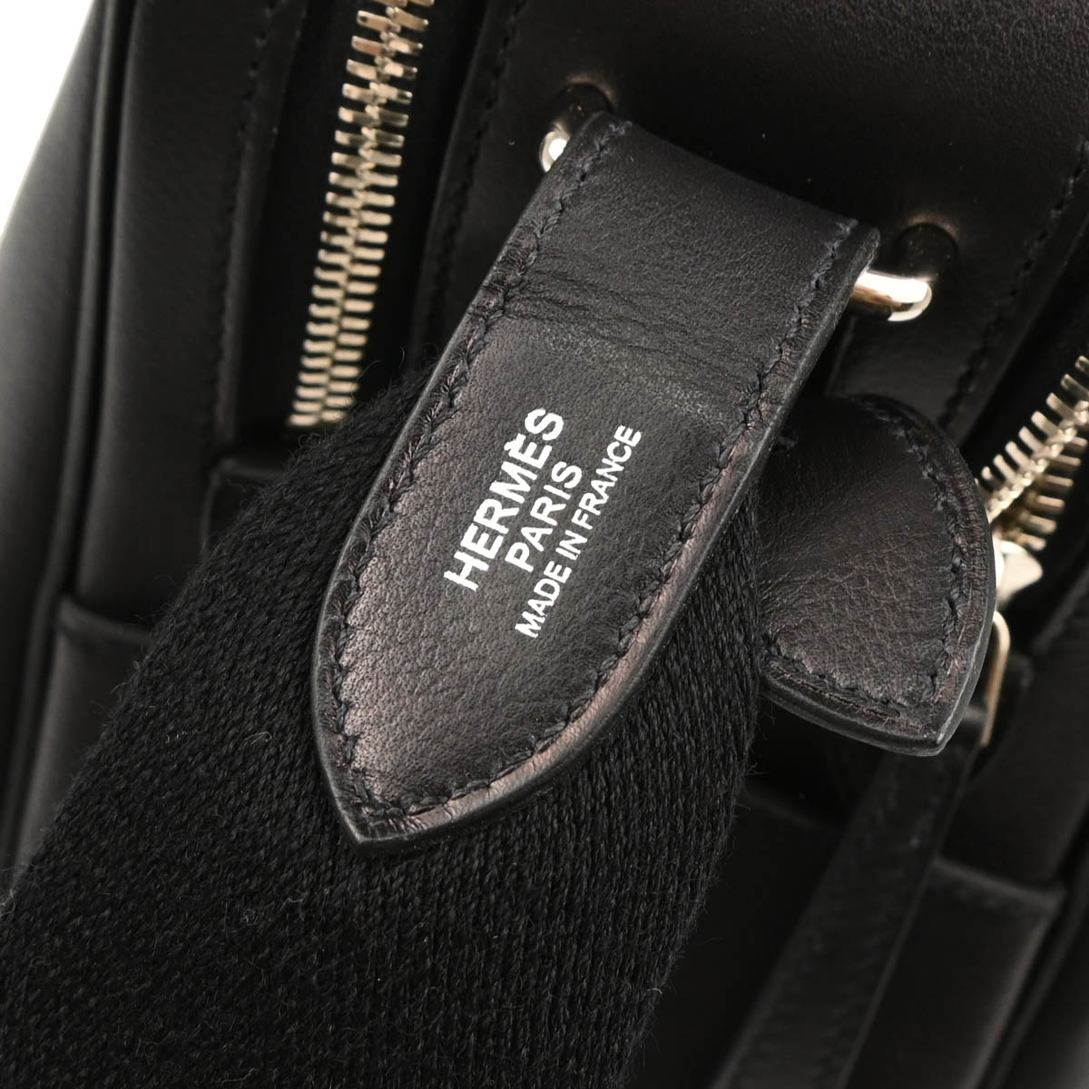Hermes 2014 Black Evergrain Sac Hebdo Reporter Messenger Bag