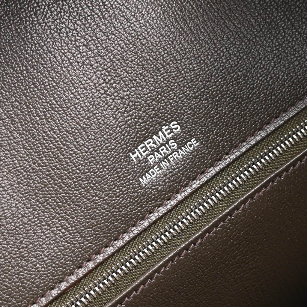 Hermes 2013 Vert Bronze Fjord Birkin Club 35 Handbag