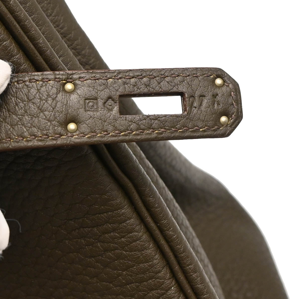 Hermes 2013 Vert Bronze Fjord Birkin Club 35 Handbag