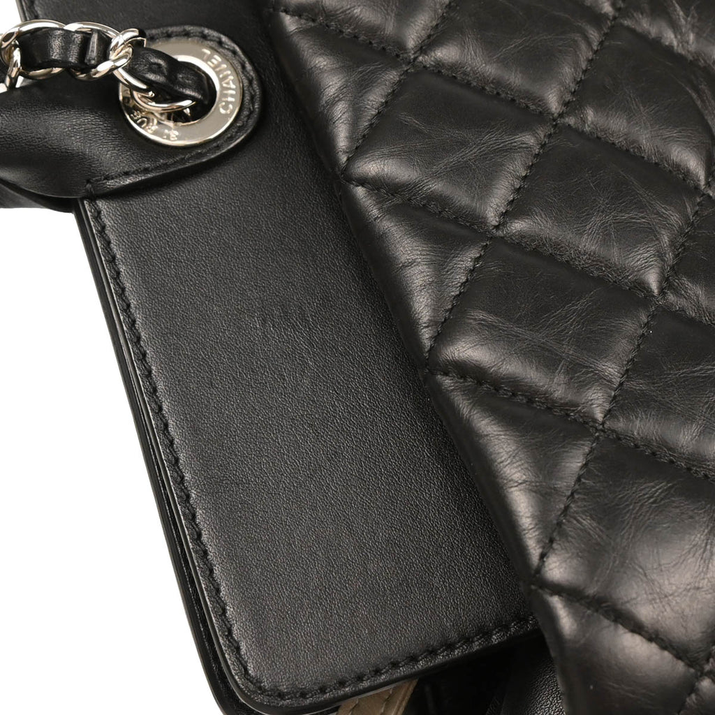 Chanel 2011 Black Calfskin Portobello Tote Bag