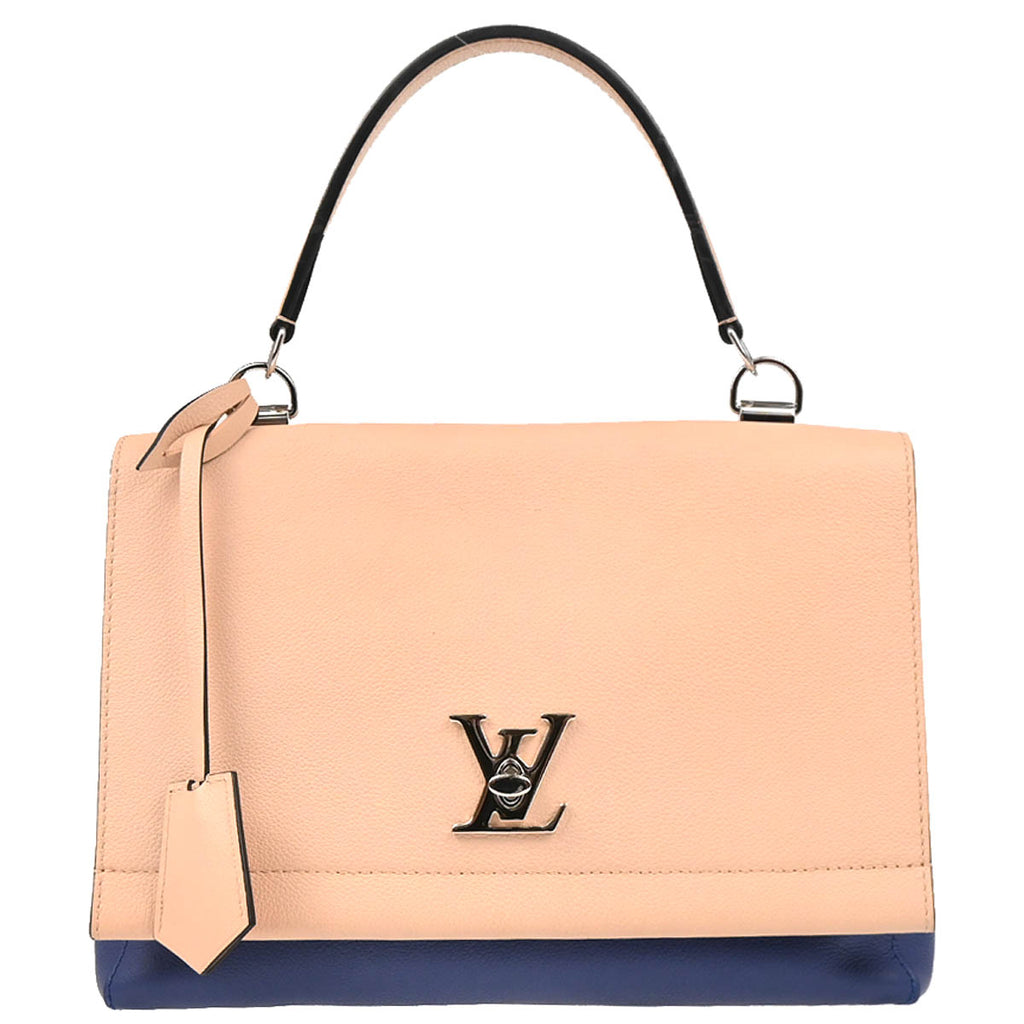 Louis Vuitton 2016 Beige Blue Lockme II 2way Shoulder Handbag M41793
