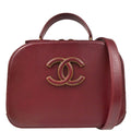 Chanel 2017 Bordeaux Calfskin Coco Curve Vanity Handbag