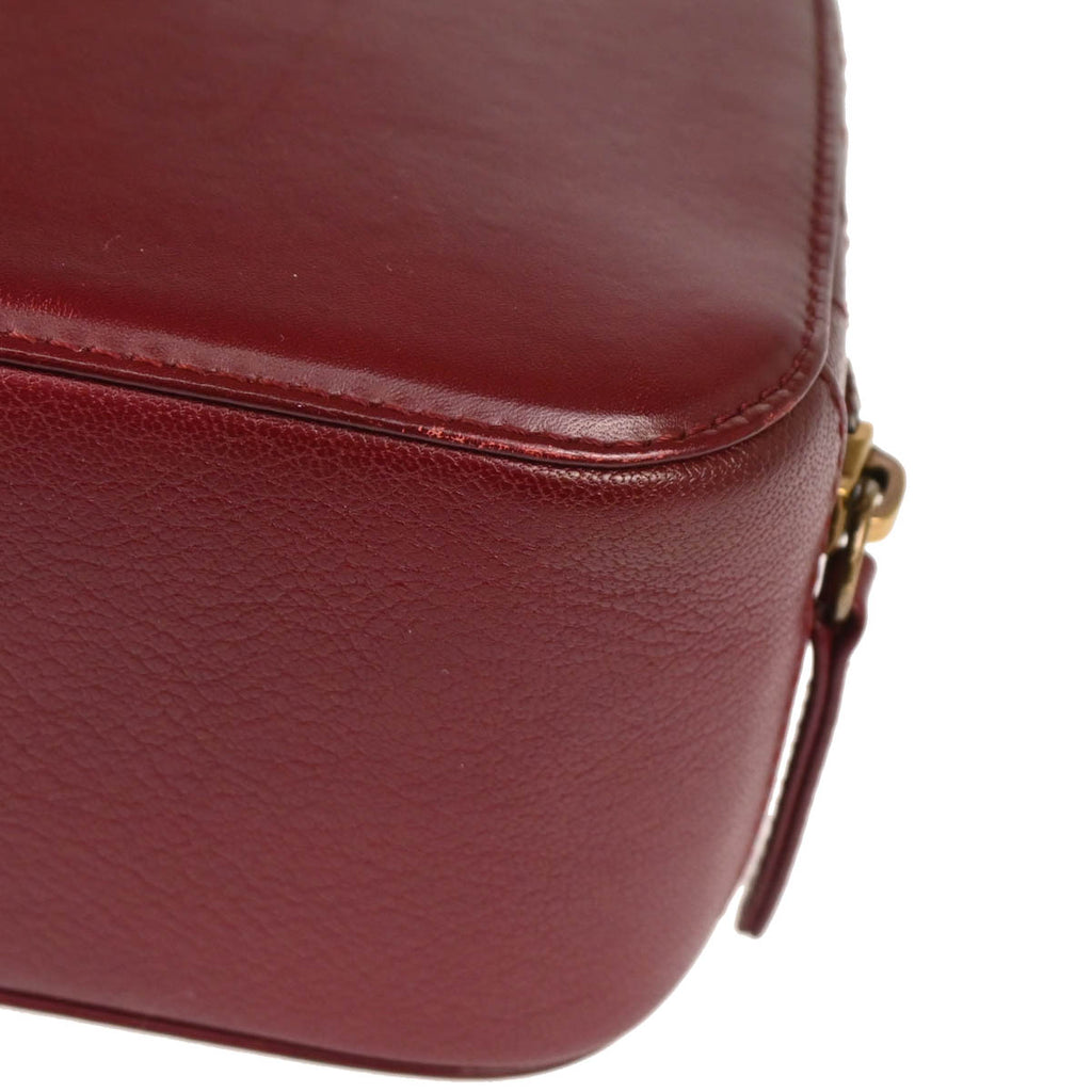 Chanel 2017 Bordeaux Calfskin Coco Curve Vanity Handbag