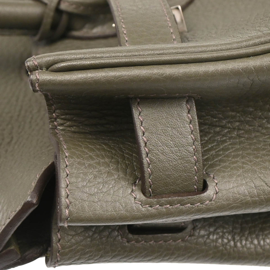 Hermes 2015 Vert de Gris Taurillon Clemence Birkin 30 Handbag