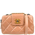 Chanel 2015-2016 Beige Calfskin Daily Walk Double Zip Shoulder Bag