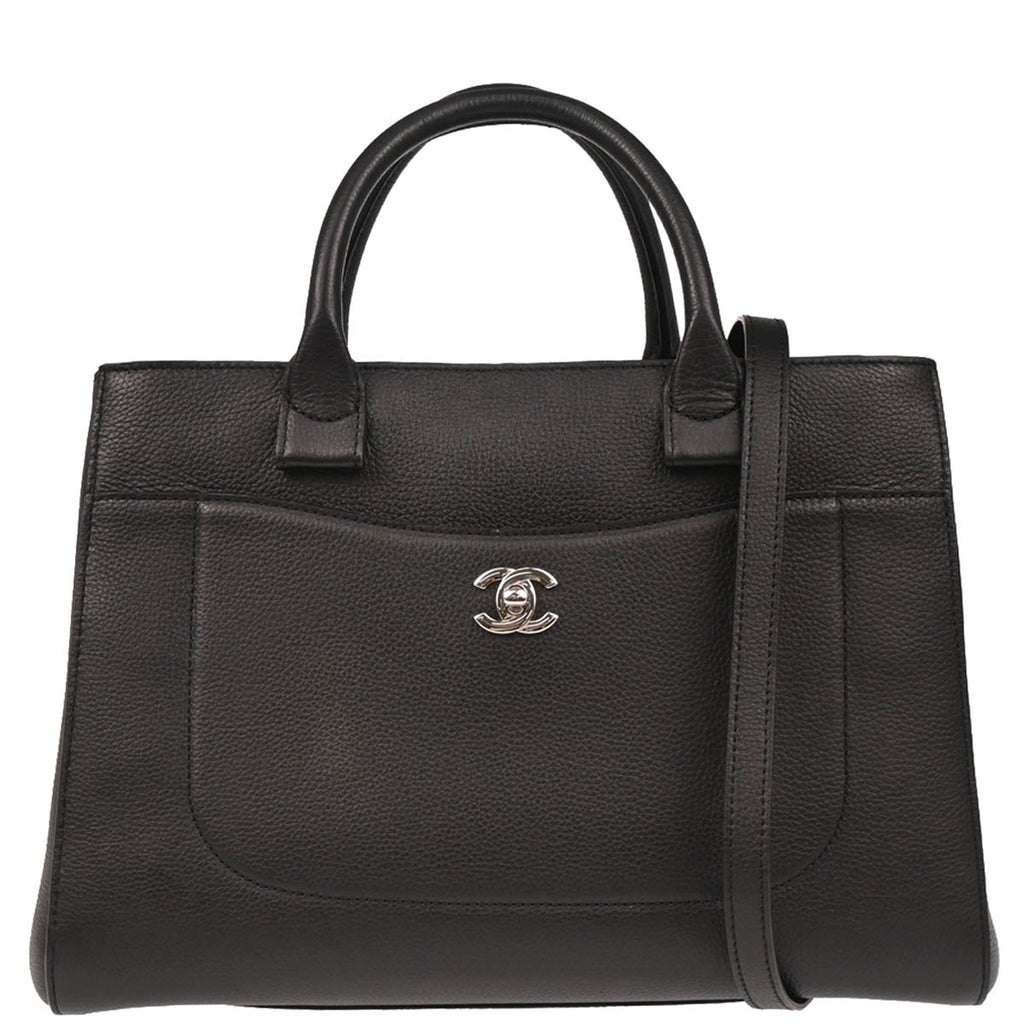 Chanel 2017 Black Calfksin Neo Executive Tote