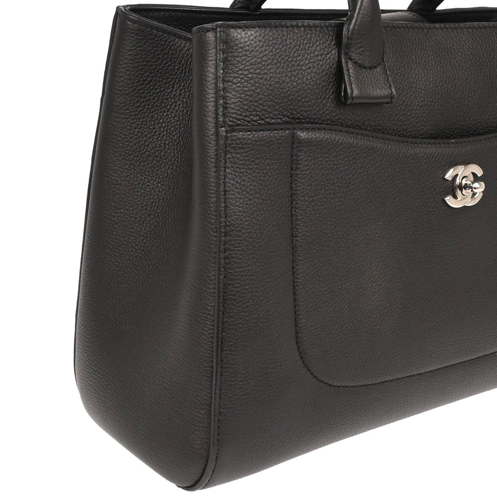 Chanel 2017 Black Calfksin Neo Executive Tote