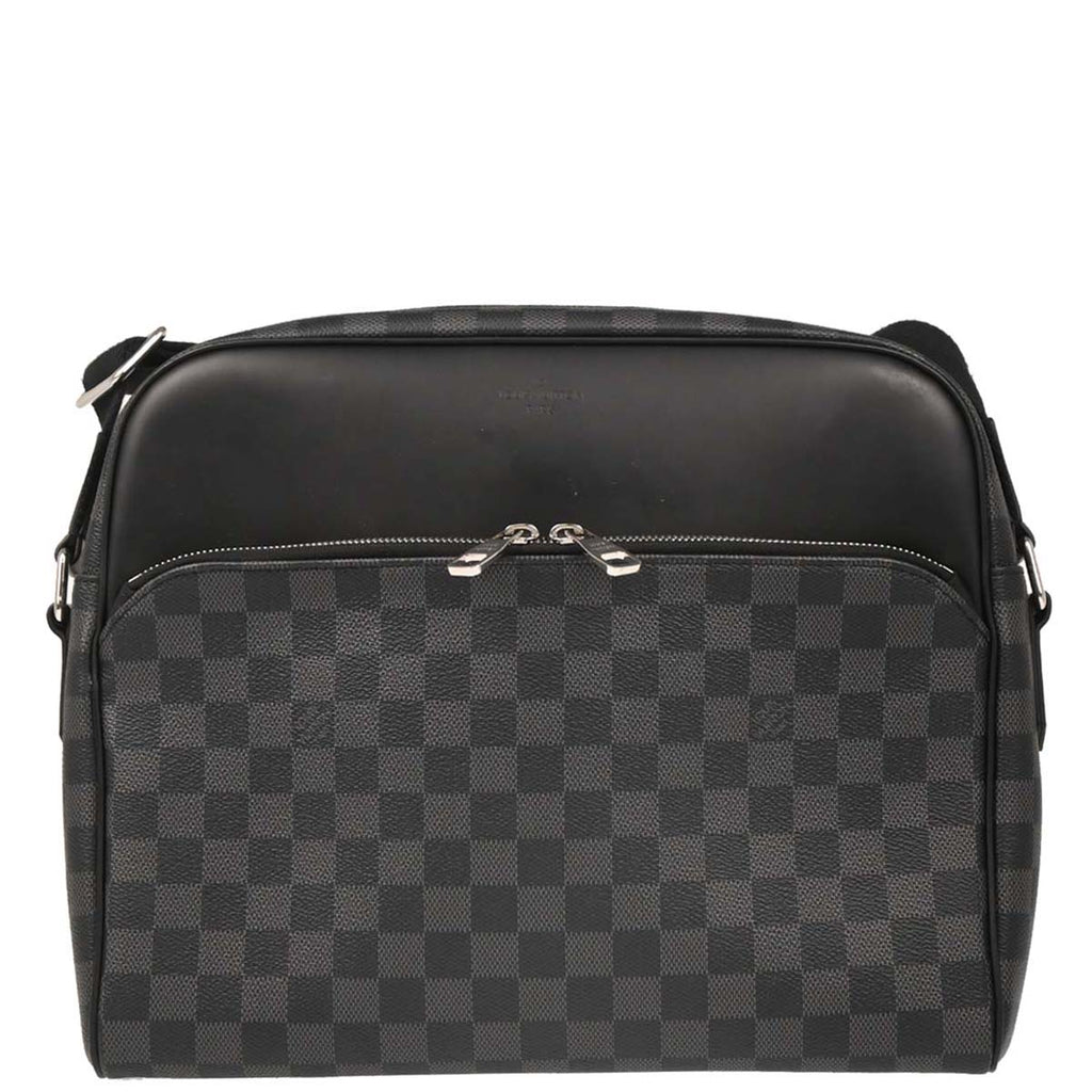 Louis Vuitton 2017 Damier Graphite Dayton MM Crossbody Bag N41409