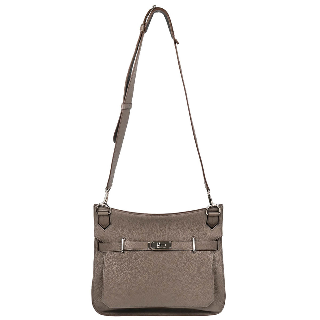 Hermes 2012 Etain Taurillon Clemence Jypsiere 34 Shoulder Bag