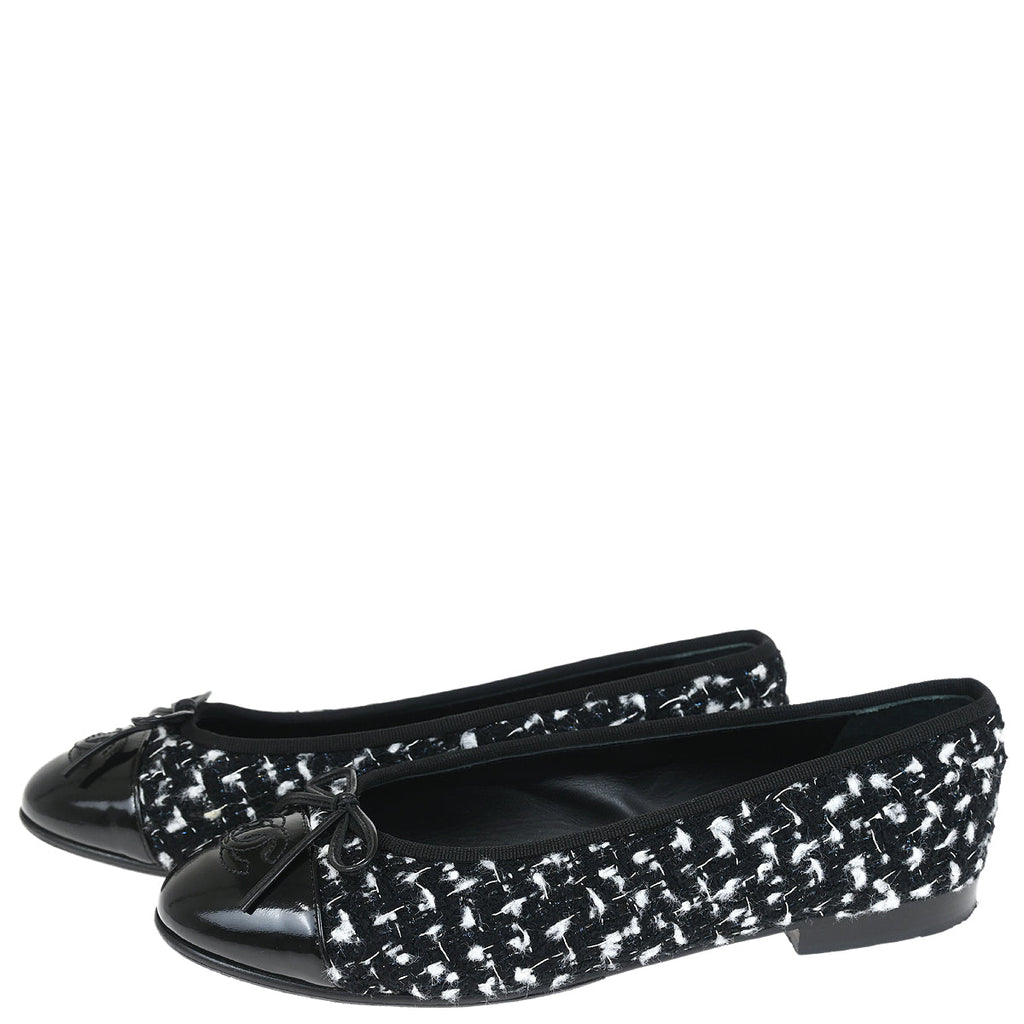 Chanel * Tweed Flat Ballerinas #37C