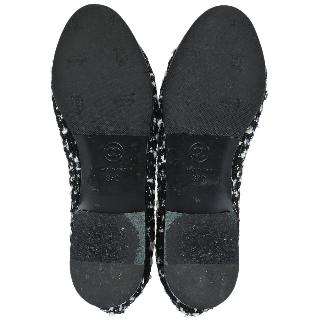 Chanel * Tweed Flat Ballerinas #37C