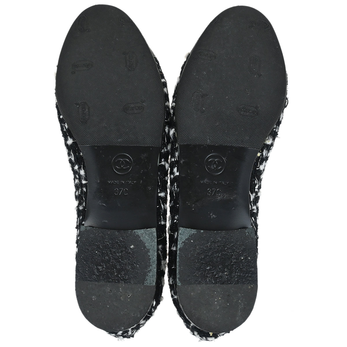 Chanel * Tweed Flat Ballerinas #37C