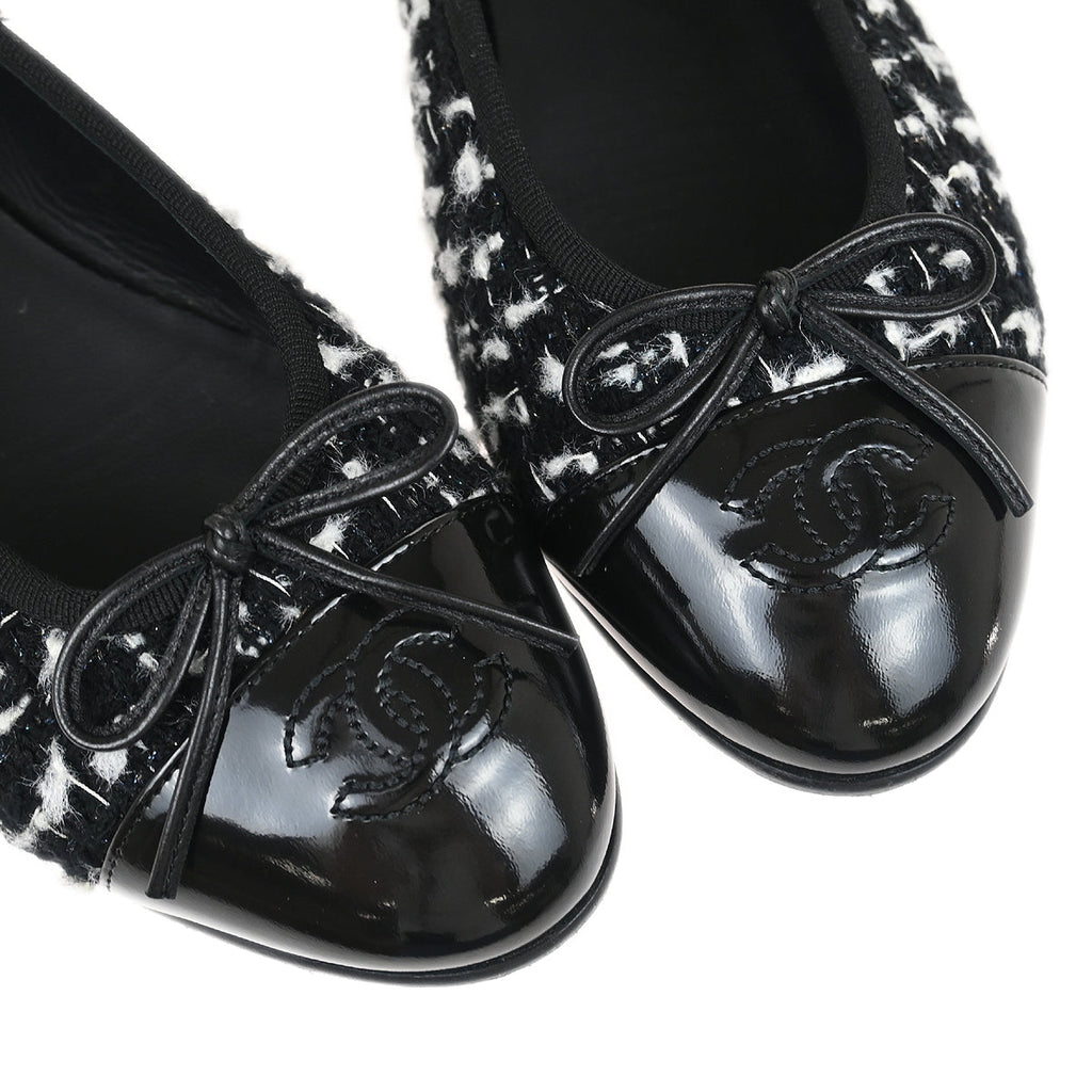 Chanel * Tweed Flat Ballerinas #37C