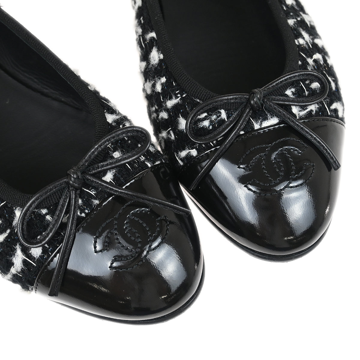 Chanel * Tweed Flat Ballerinas #37C