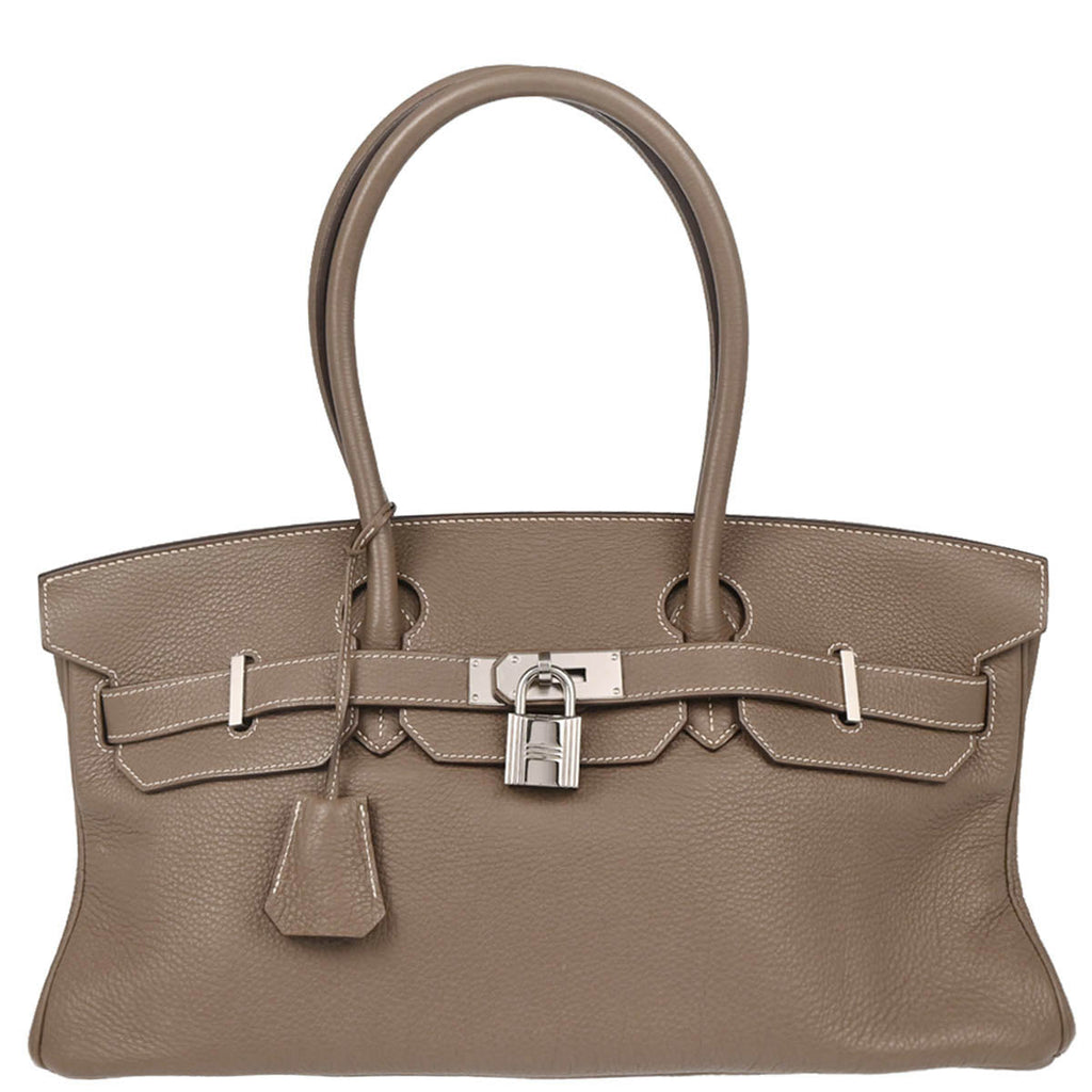 Hermes 2010 Etoupe Clemence JPG Shoulder Birkin