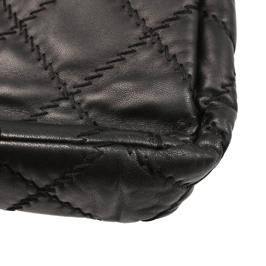 Chanel 2010-2011 Black Calfskin Ultra Stitch Shoulder Bag