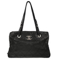 Chanel 2010-2011 Black Calfskin Tote Handbag