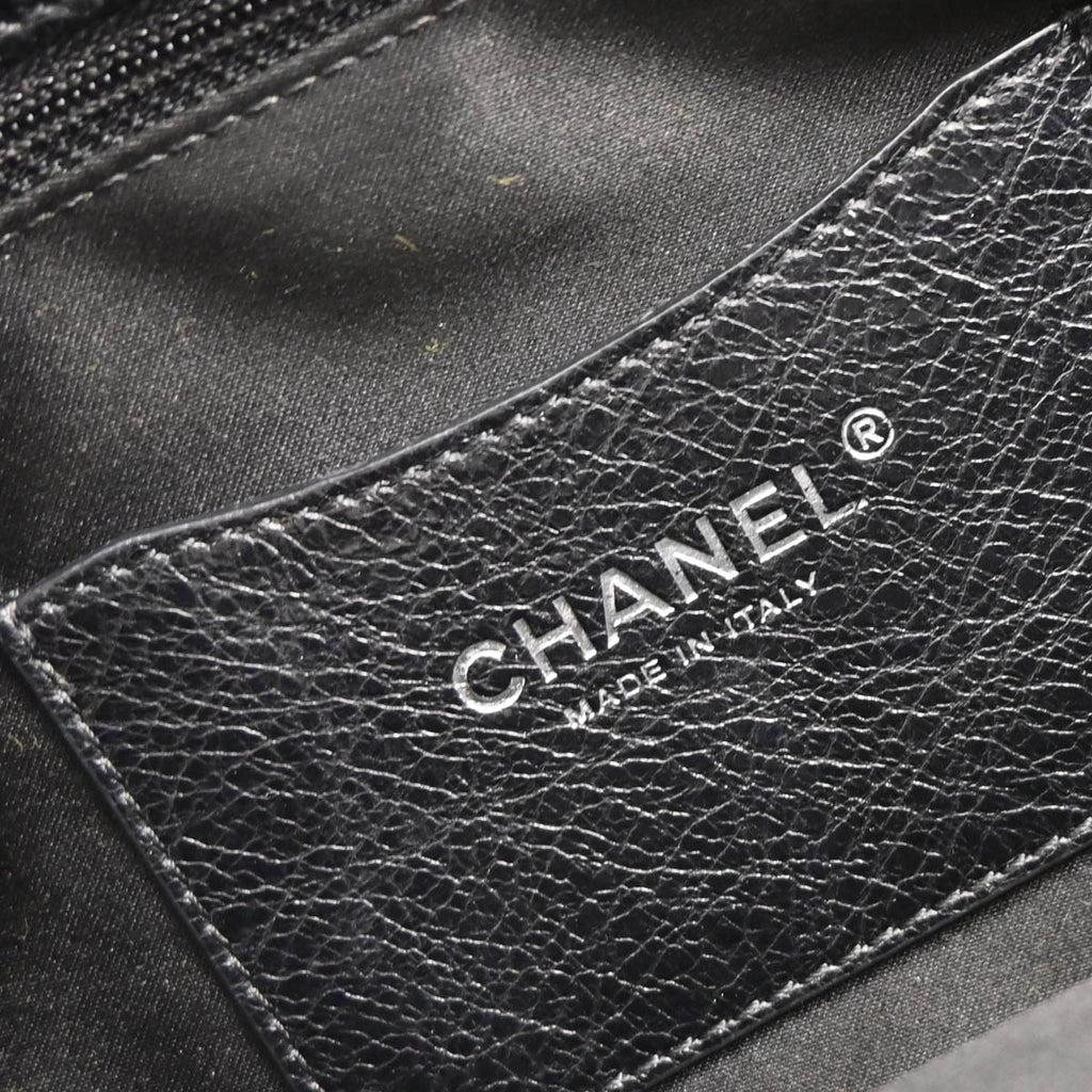 Chanel 2010-2011 Black Calfskin Tote Handbag